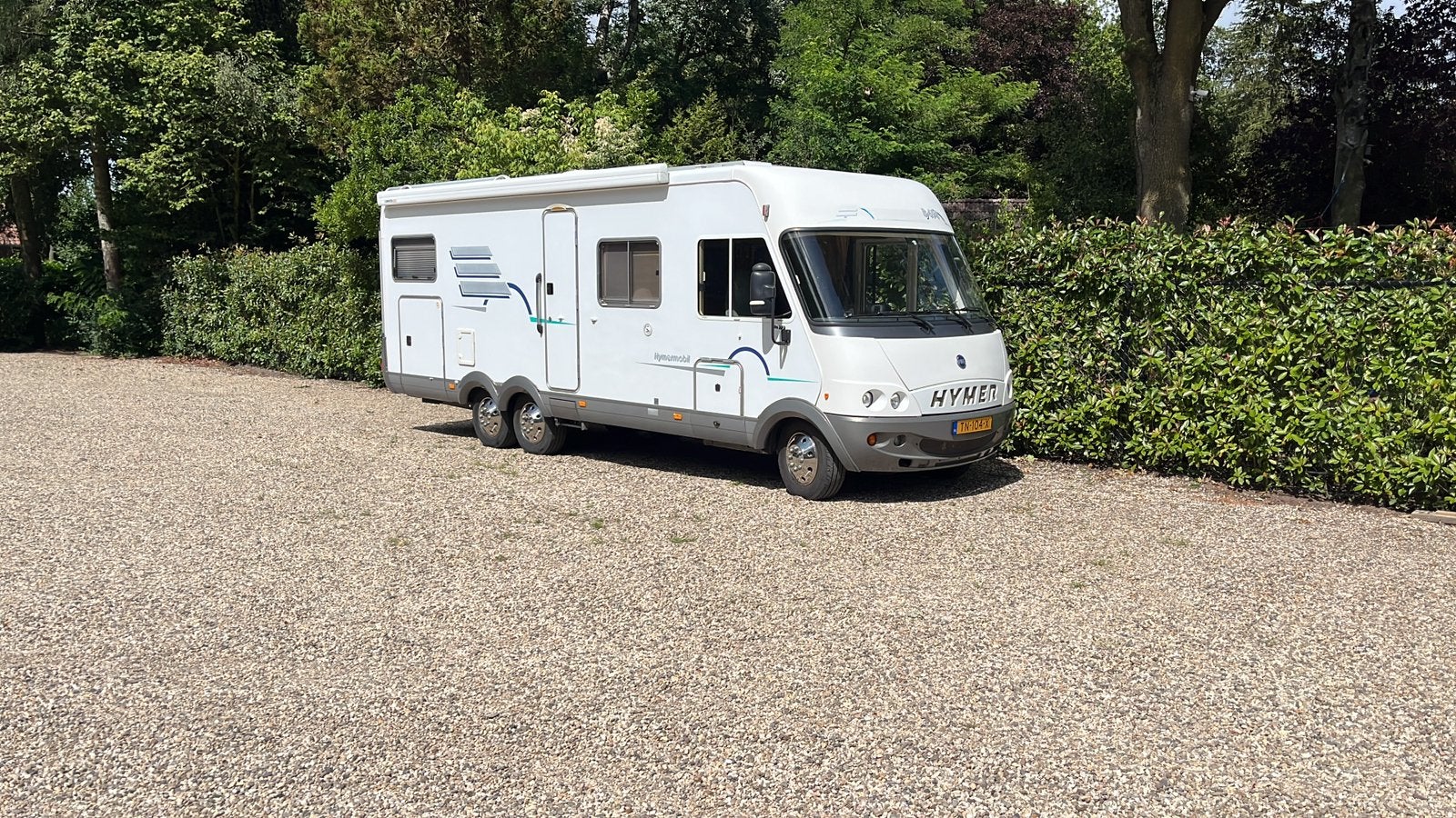 Hymer 694 Integraal Fiat Bj 2000 Wit camper, Voorwielaandrijving, Stof, Overige modellen, Overige carrosserieën