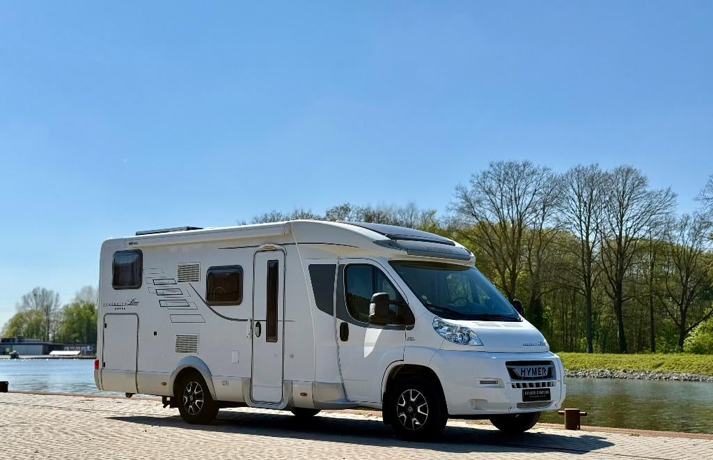 Hymer Tramp 674 CL Exclusive Line enkele bedden, Caravans en Kamperen, Ringverwarming, Fiat, 7 tot 8 meter, Bedrijf