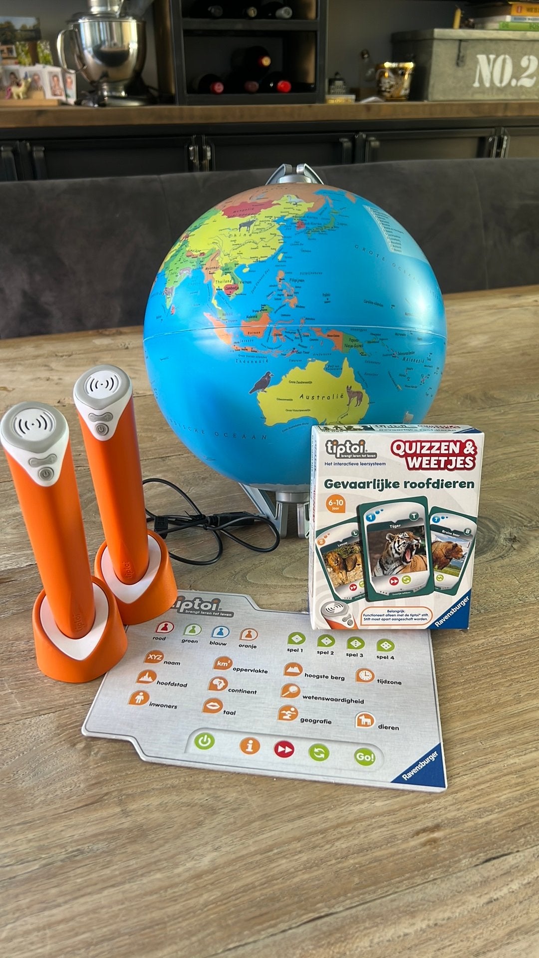 Tiptoi pennen wereldbol en weetjes, Ophalen, Zo goed als nieuw