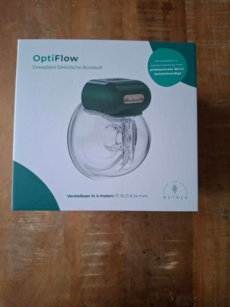 Nutrea OptiFlow Draagbare Elektrische Borstkolf, 1 stuk!, Ophalen of Verzenden, Zo goed als nieuw, Borstkolf
