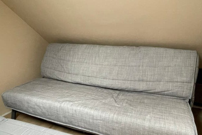 Slaapbank, Ophalen, Gebruikt, Twijfelaar, 120 cm