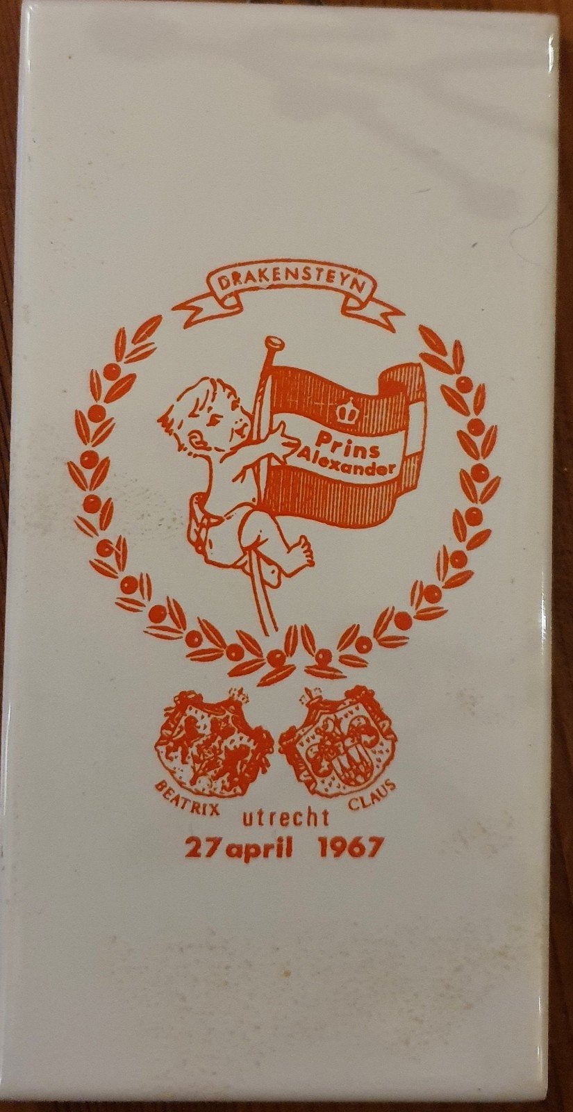 Tegeltjes Willem Alexander en Beatrix, Ophalen of Verzenden, Zo goed als nieuw, Nederland, Overige typen