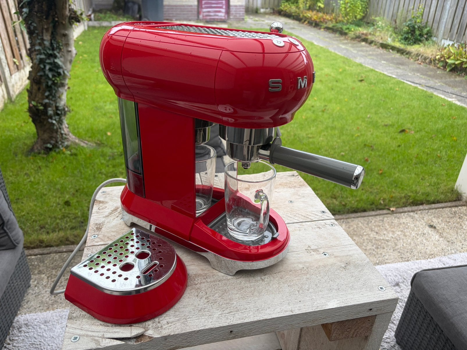 SMEG esspresso koffie machine als nieuw ️, 10 kopjes of meer, Ophalen of Verzenden, Zo goed als nieuw, Espresso apparaat