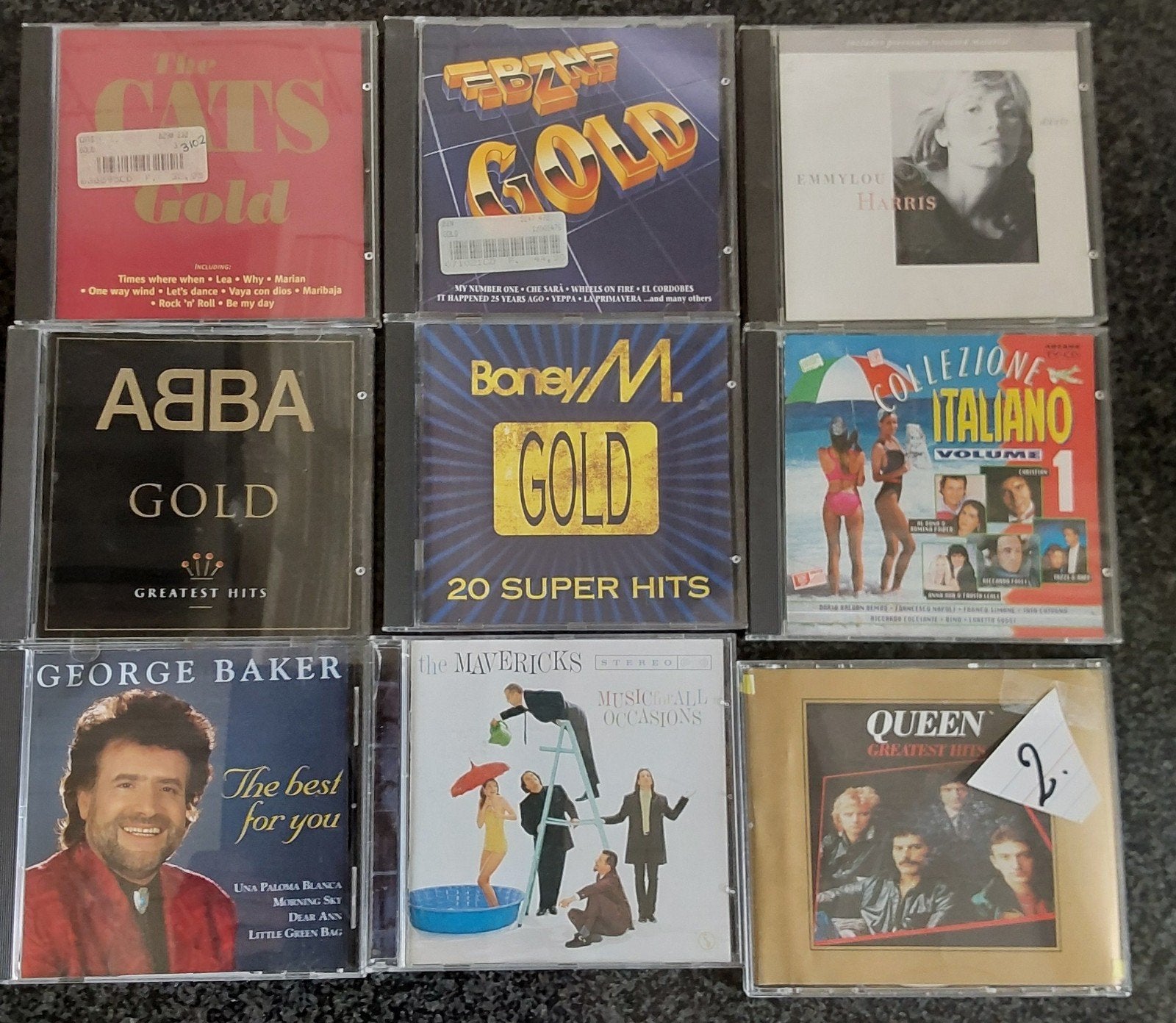 Diverse CD's: Queen, ABBA, Boney M, The Cats, George Baker, Ophalen of Verzenden, Gebruikt