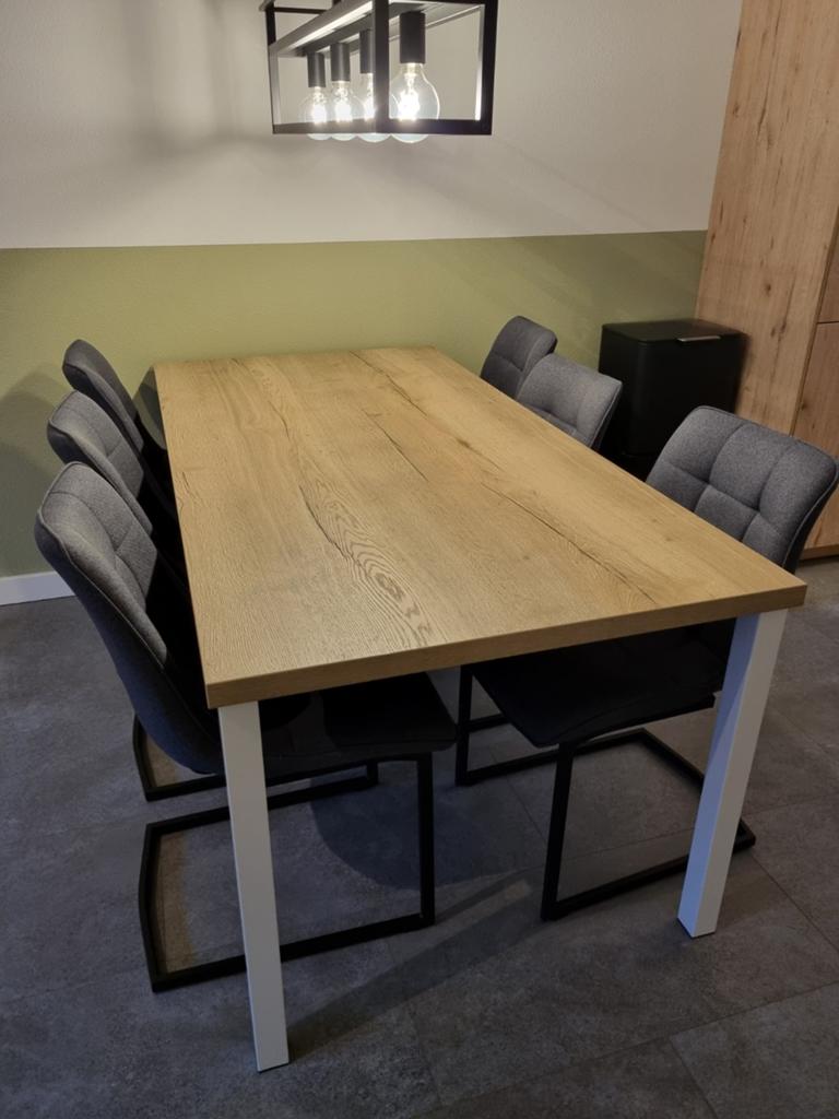 Tafelblad - 90 x 180 - eikenhoutlook, 50 tot 100 cm, Zo goed als nieuw, Vijf personen of meer, 150 tot 200 cm