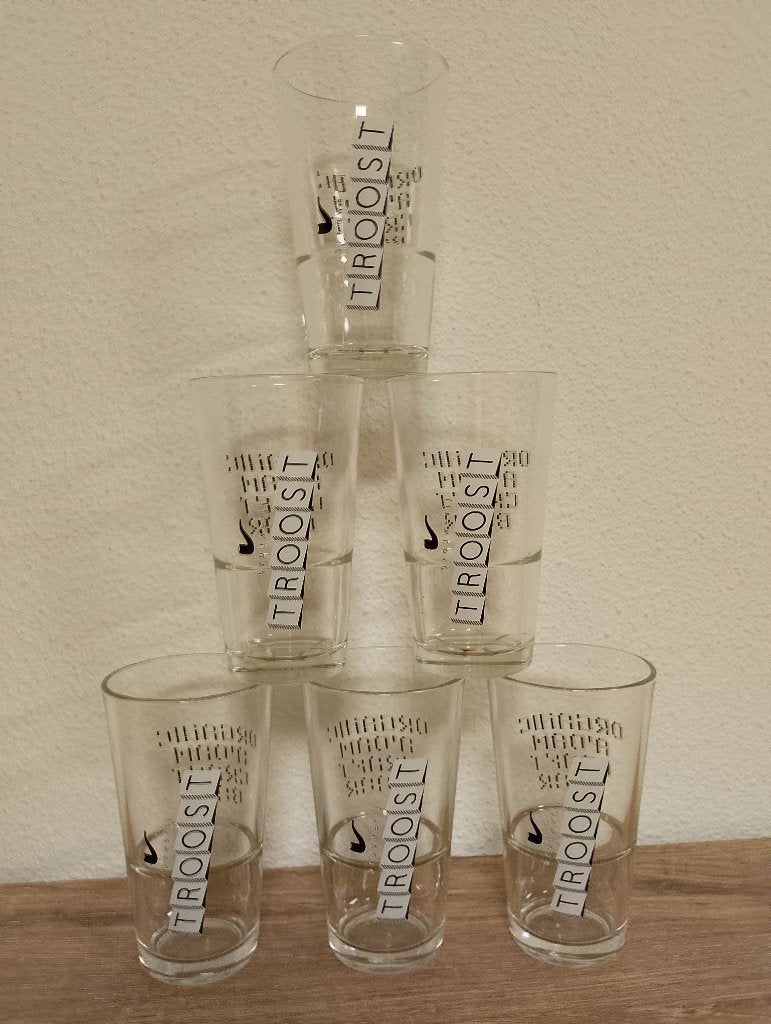 Troost Bierglazen, Ophalen of Verzenden, Zo goed als nieuw, Glas of Glazen, Overige merken
