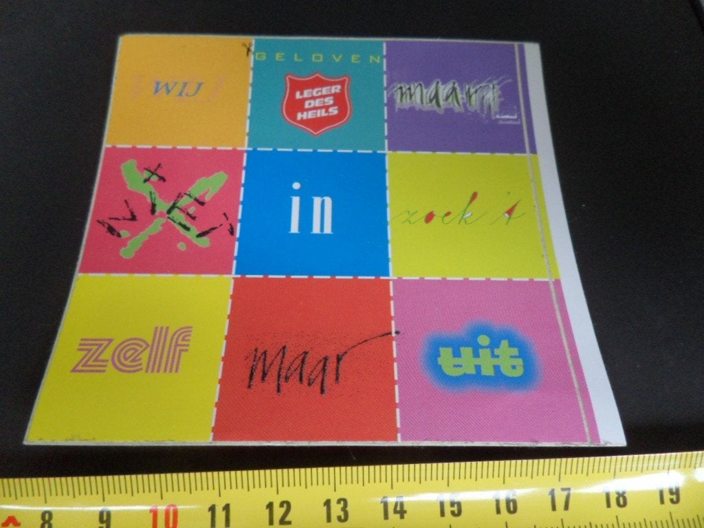 sticker Leger des Heils   Gelaven, Ophalen, Zo goed als nieuw
