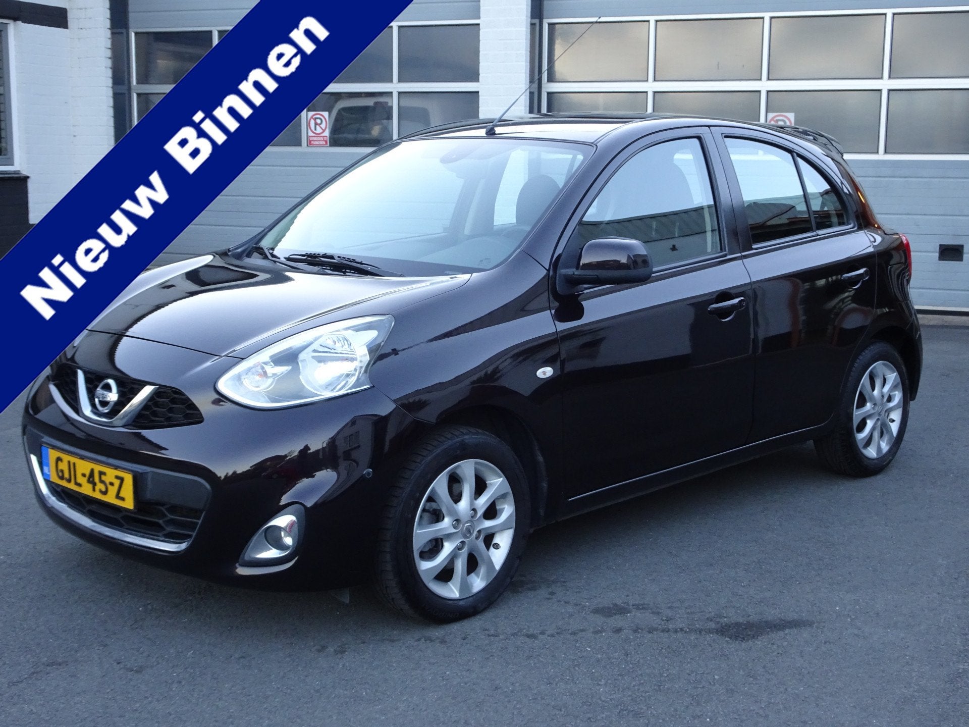Nissan Micra 1.2 DIG-S Tekna Automatische airco, navigatie,, Auto's, Stof, Gebruikt, Overige kleuren, 1198 cc