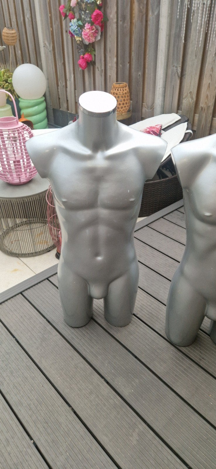 Twee mannen torso's mannequin, Ophalen, Boxer