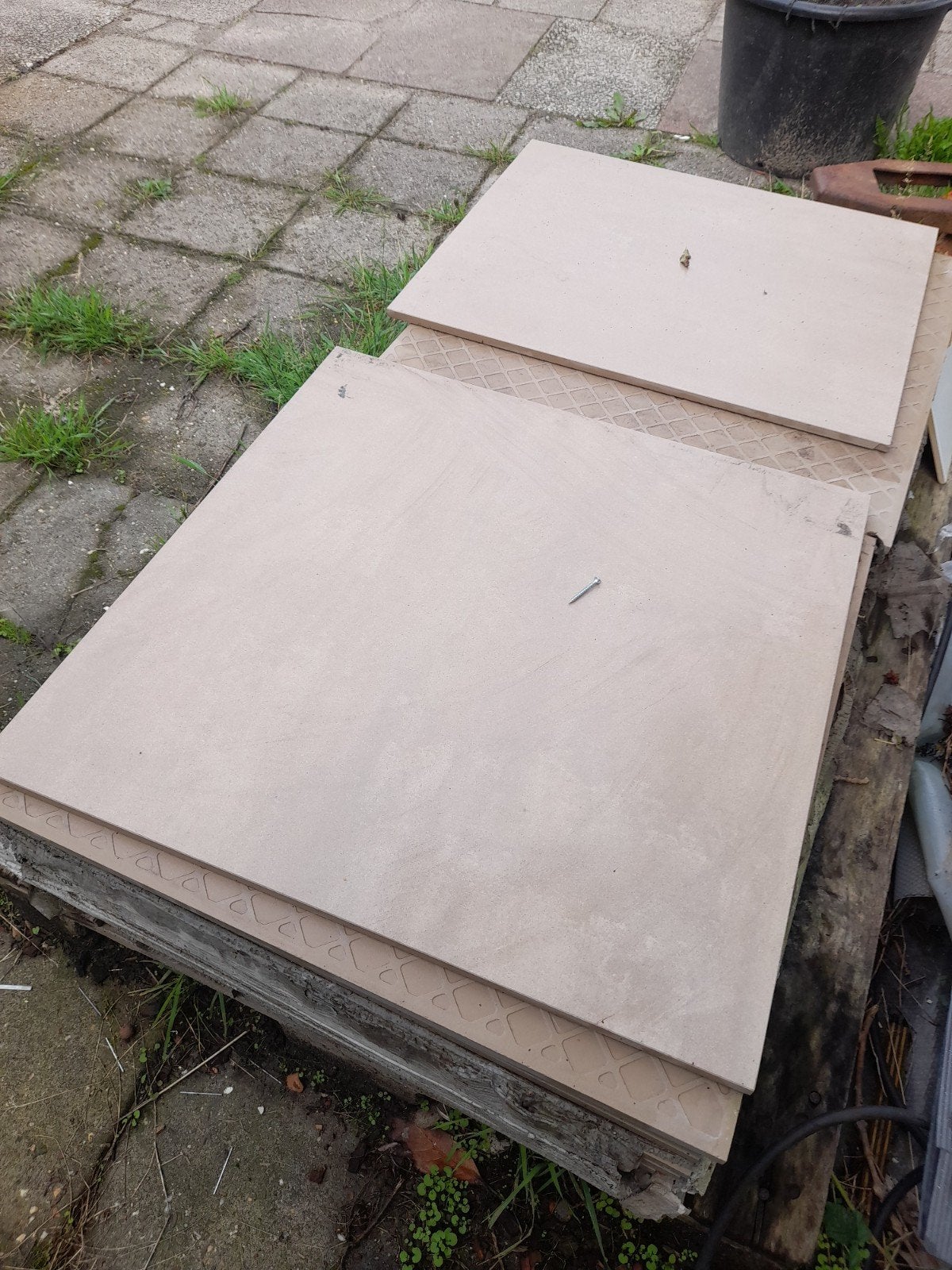 Grote partij gebruikte vloertegels, 60x60 cm, Ophalen, 60 cm of meer, Gebruikt, 10 m² of meer