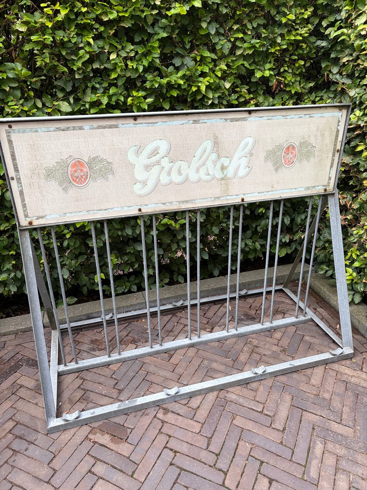 Grolsch fietsenrek - Vintage reclame item, Fietsen en Brommers, Fietsaccessoires | Fietsenrekken, Ophalen, Gebruikt