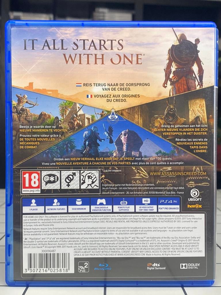 Assassin’s Creed Origins - PS4 PlayStation 4 Game - Ubisoft, Spelcomputers en Games, Vanaf 18 jaar, Www.ubisoft.com, 1 speler