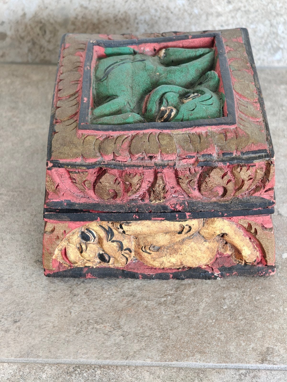 Indonesische Balinese kistje, Ophalen of Verzenden, Nieuw, Rood