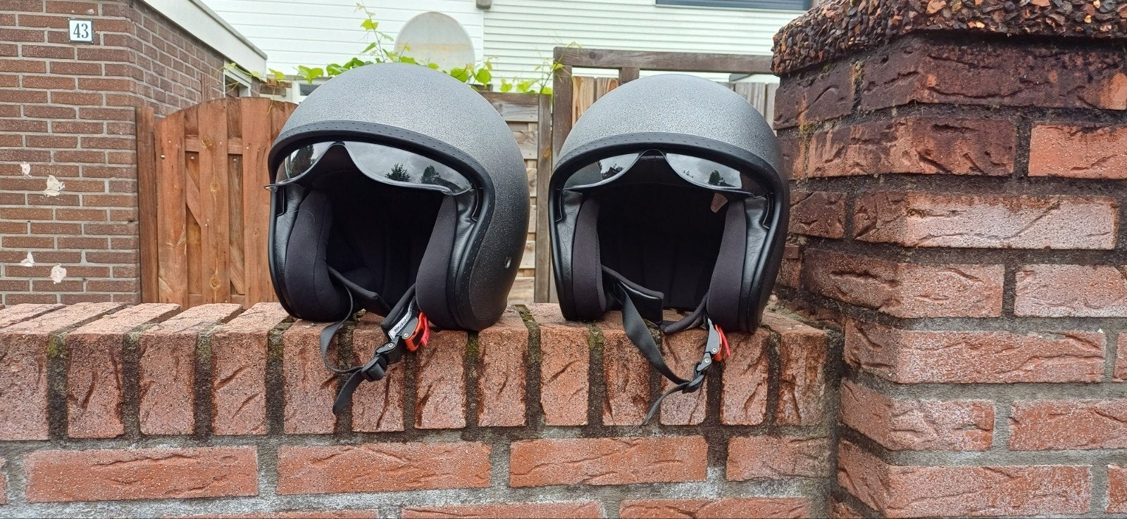 2 Scooter/Brommer Helmen - Maat L en XL, Fietsen en Brommers, Brommerhelmen, Gebruikt, Ultimate Speed, Ophalen of Verzenden, Large