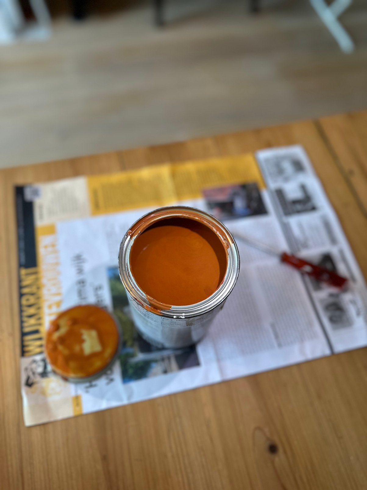 Real Red Terra - nieuwe lak verf zijdeglans 1L, Ophalen, Zo goed als nieuw, Lak, Minder dan 5 liter