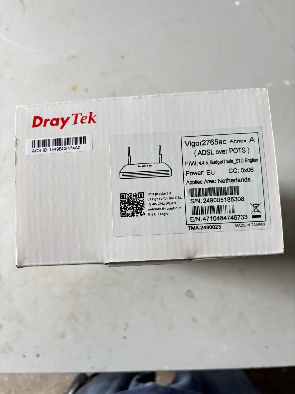 DrayTek Vigor2765ac Annex A ADSL Router met modem, Ophalen of Verzenden, Zo goed als nieuw, Router met modem