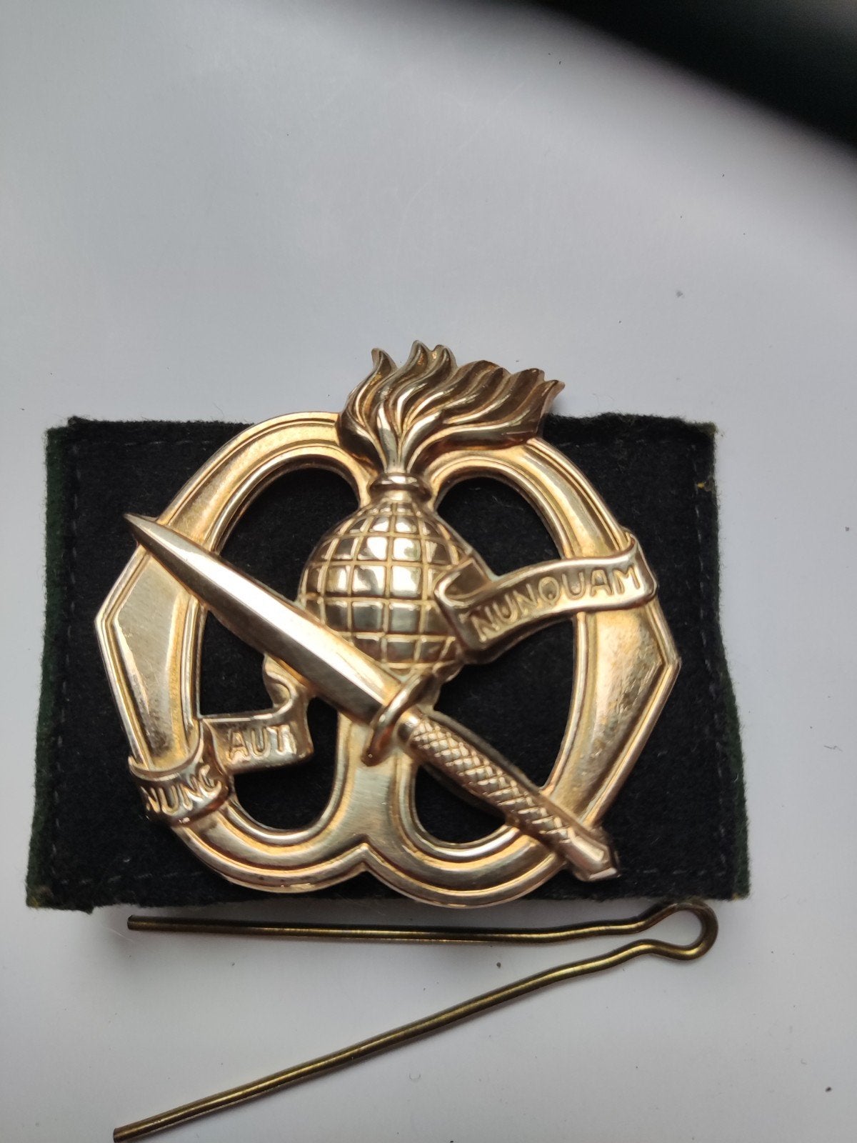 Commando waardig gepoetst met de tandenborstel, Ophalen of Verzenden, Landmacht, Nederland, Embleem of Badge