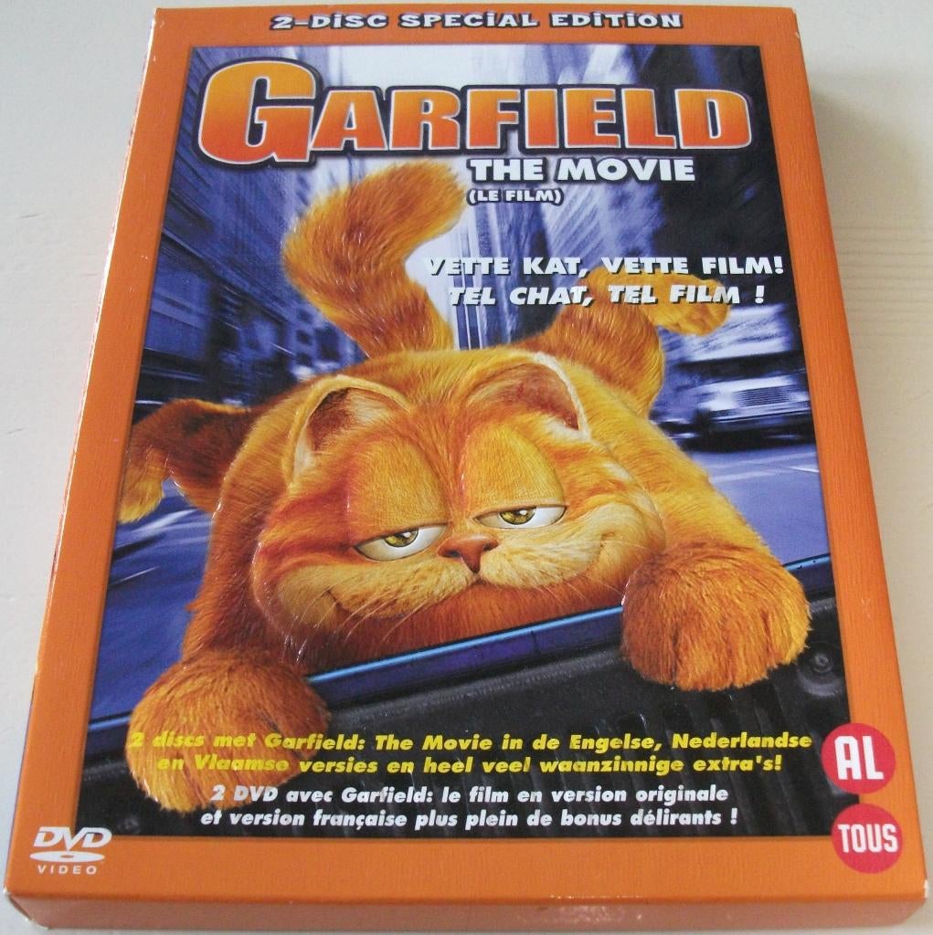 Dvd *** GARFIELD 1 *** 2-Disc Boxset, Alle leeftijden, Ophalen of Verzenden, Zo goed als nieuw, Komedie