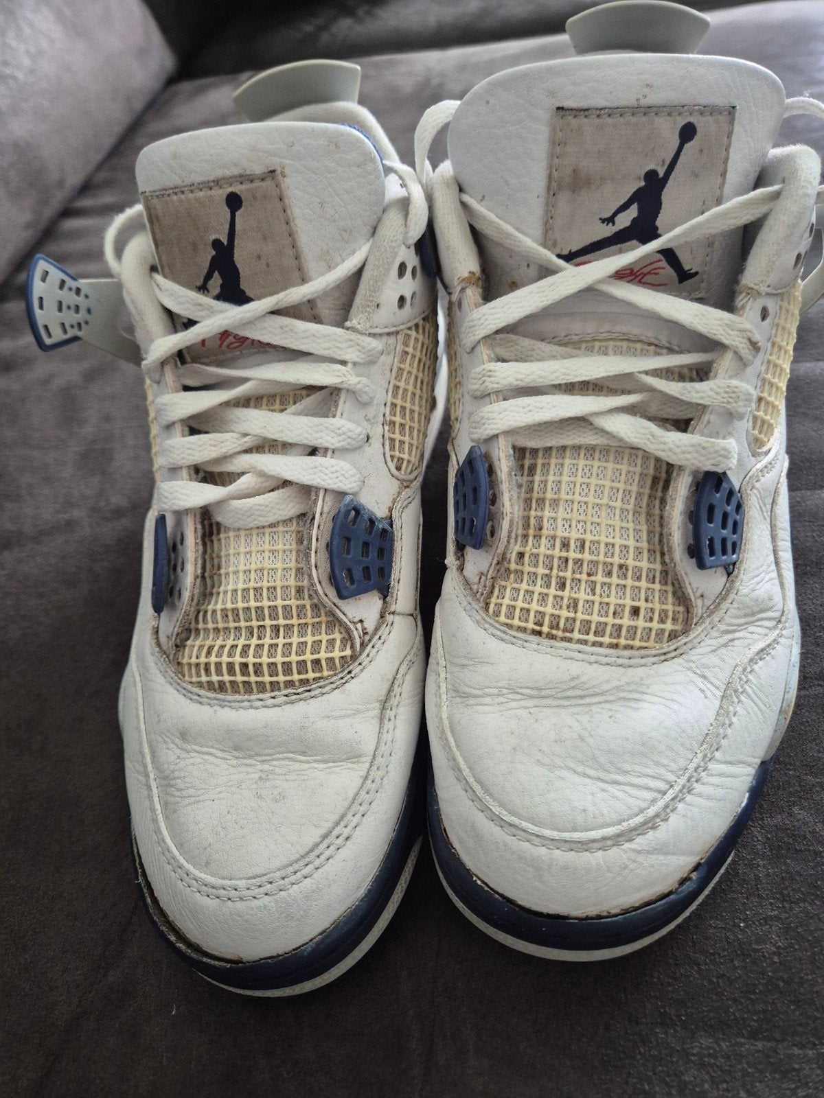 Nike Air Jordan 4 Retro Military Black - Maat 42, Kleding | Heren, Ophalen of Verzenden, Wit