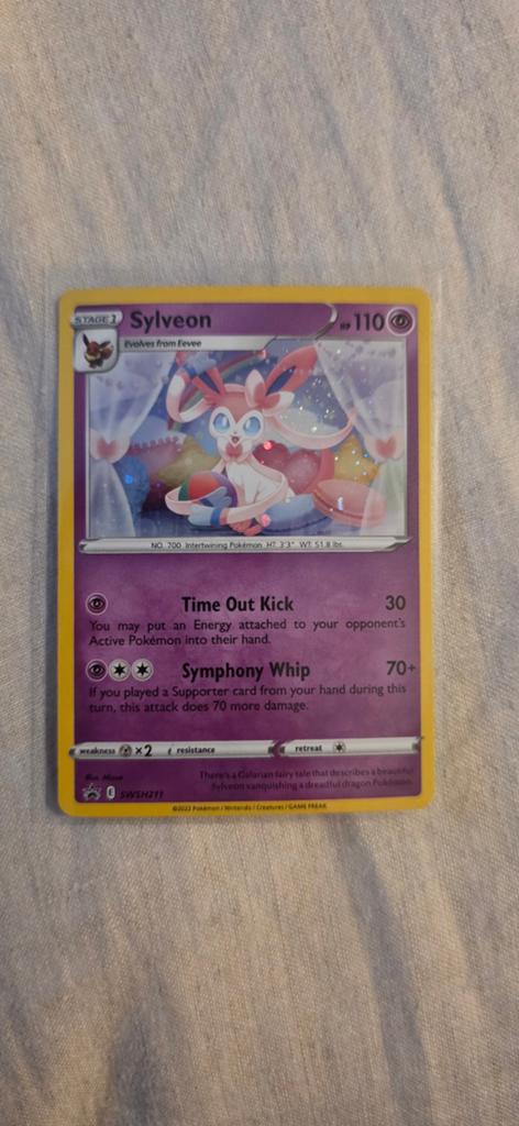 Sylveon SWSH211 Pokémon Kaart, Ophalen of Verzenden, Nieuw, Losse kaart, Foil