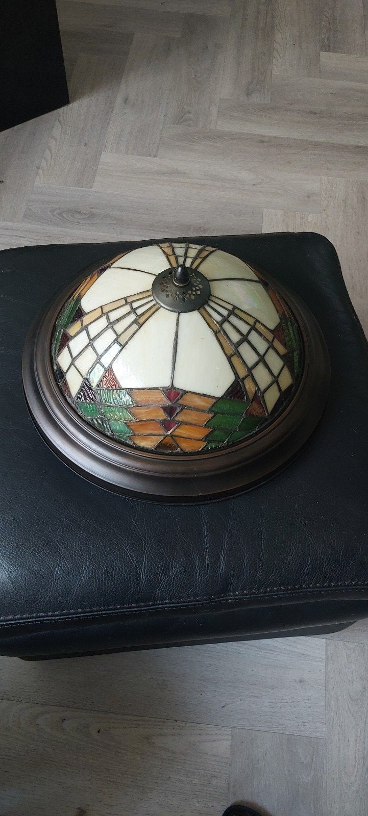 Tifanie lamp, Huis en Inrichting, Lampen | Losse lampen, Gebruikt, Gloeilamp, E27 (groot), Ophalen