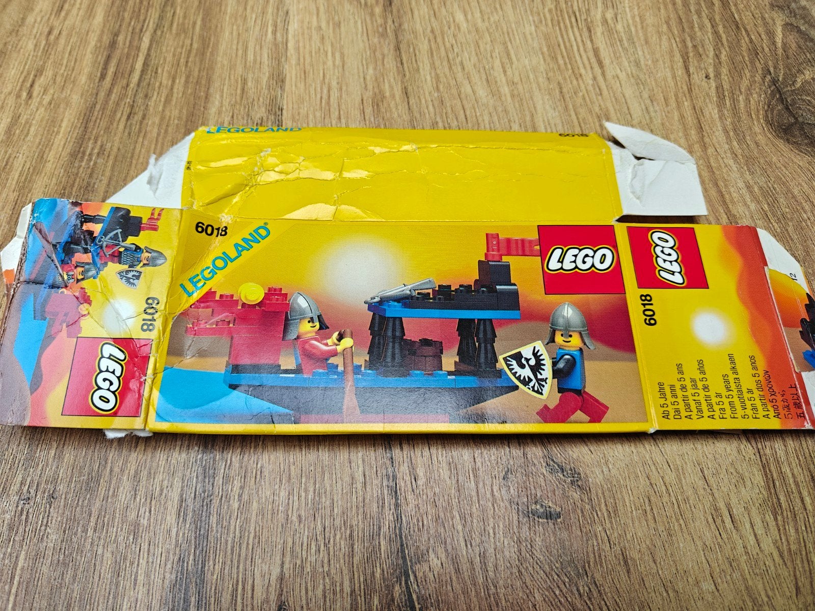 Lege doos LEGO Castle 6018 Battle Dragon - gekreukt, Gebruikt, Lego, Overige typen, Ophalen of Verzenden