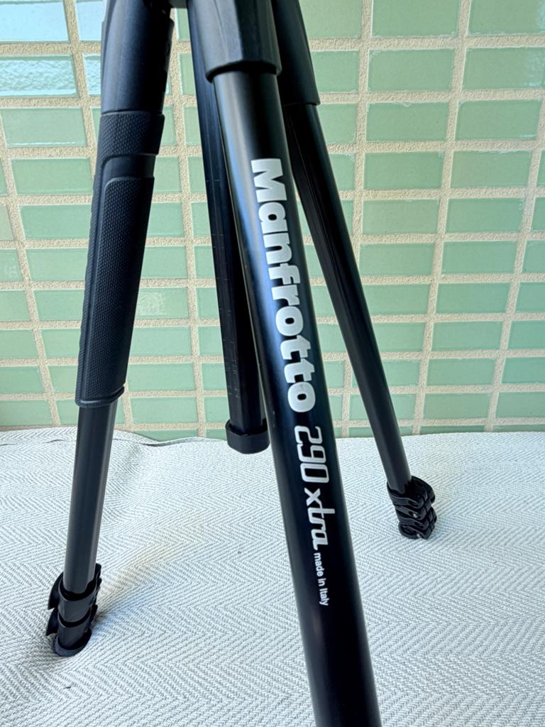 Manfrotto 290 Xtra statief met 3-weg kop MH804-3W, Ophalen, Driepoot, Zo goed als nieuw, 175 cm of meer