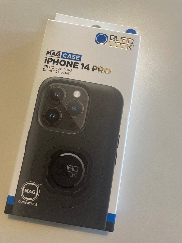 Quad Lock Mag Case iPhone 14 Pro - Nieuw in doos, Kunststof, Zwart, IPhone 14 Pro, Draadloos opladen
