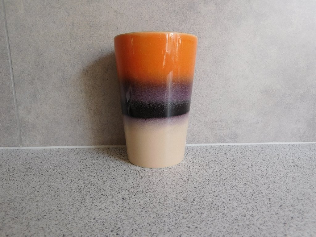 Mok 300 ml. Bruin Oranje HK Living, Overige merken, Keramiek, Ophalen of Verzenden, Zo goed als nieuw