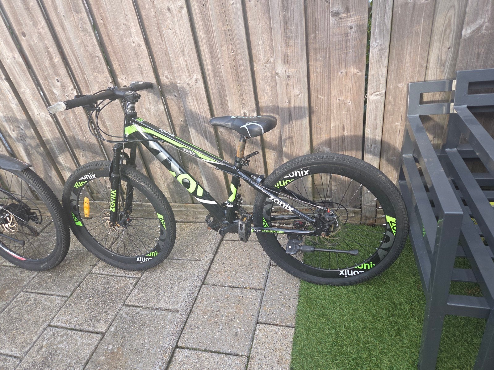 Zonix mountainbike - Zwart/Groen kinderfiets, Ophalen, Gebruikt, Overige merken