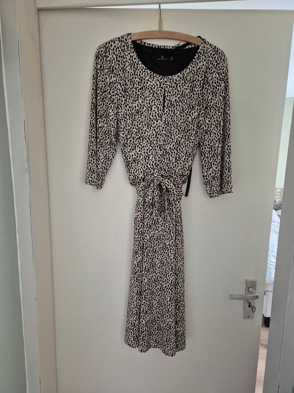 jurk Mart Visser mt 46 crème/zwart, Ophalen, Zwart, Maat 46/48 (XL) of groter, Nieuw