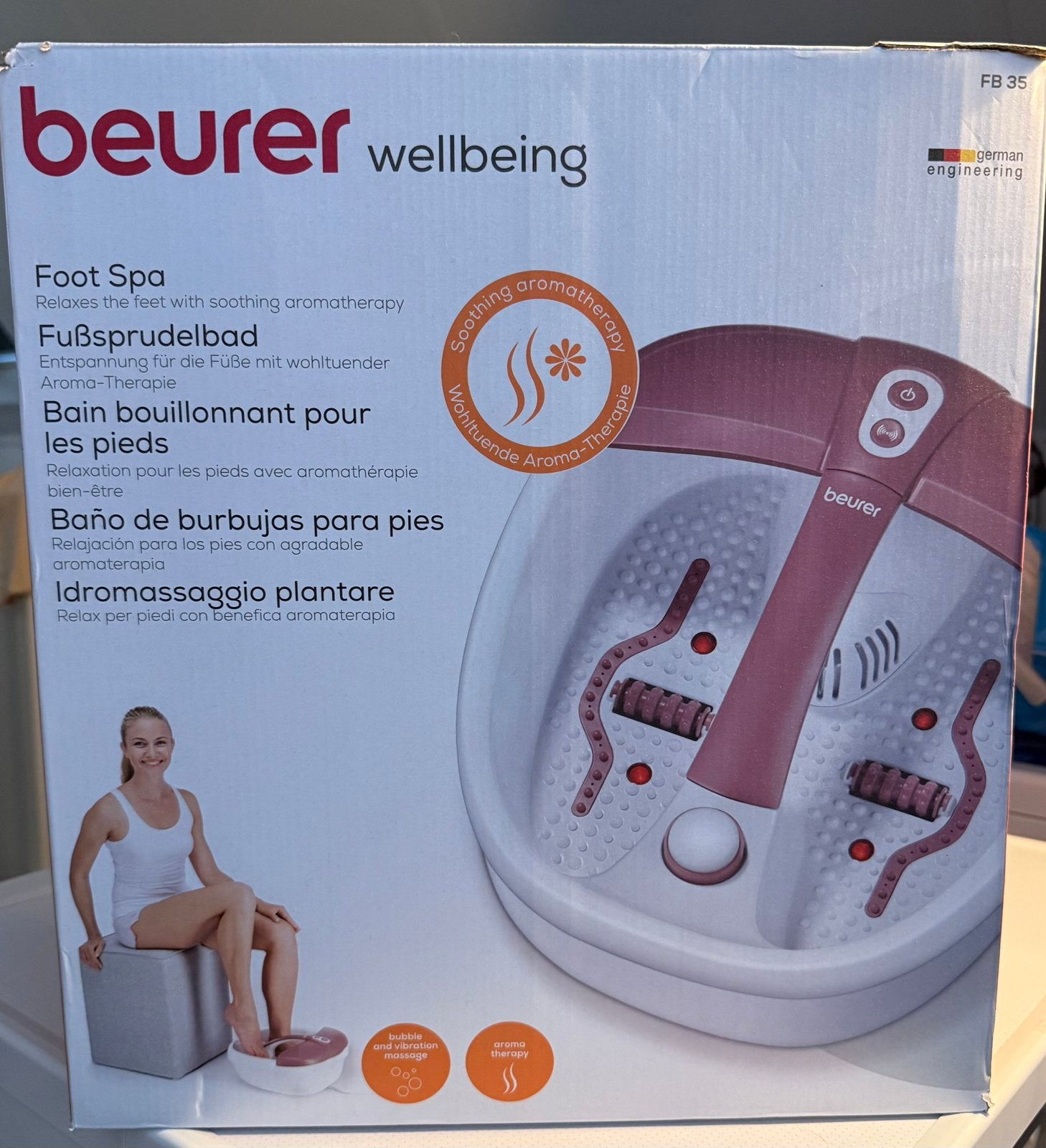 Beurer Wellbeing Voet Spa FB 35 met Aromatherapie, Witgoed en Apparatuur, Persoonlijke-verzorgingsapparatuur, Ophalen of Verzenden