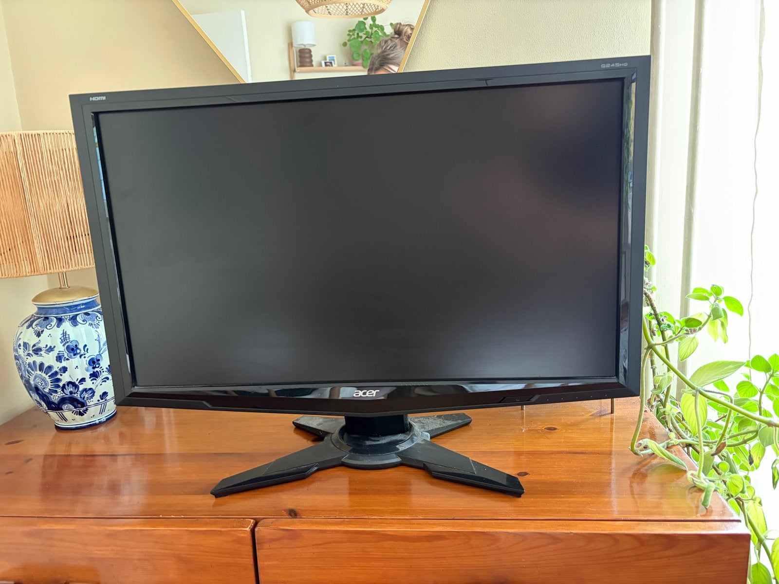 Acer G245HQ scherm, Computers en Software, Ophalen, Gebruikt, Kantelbaar, Full HD