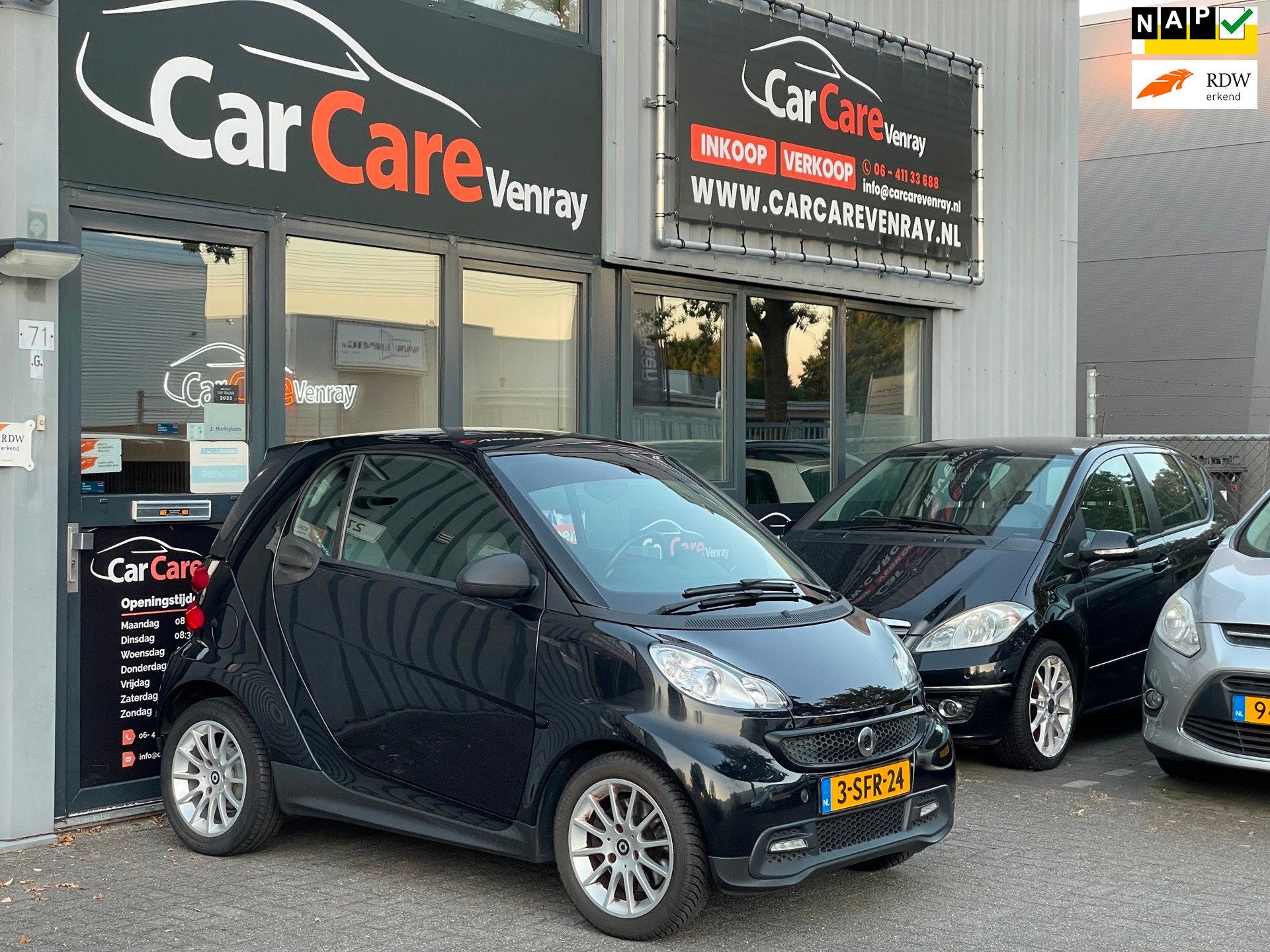 Smart Fortwo coupé 1.0 mhd Pure APK09-2027 AIRCO NAP PANORA, Auto's, Smart, Automaat, Euro 5, Gebruikt, Zwart