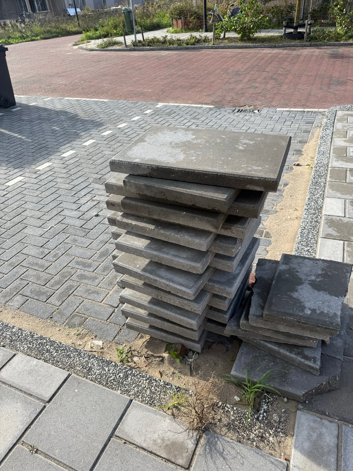 Betonnen terrastegels - Gebruikt maar in goede staat, Gebruikt, Beton, Terrastegels, 5 tot 10 m²