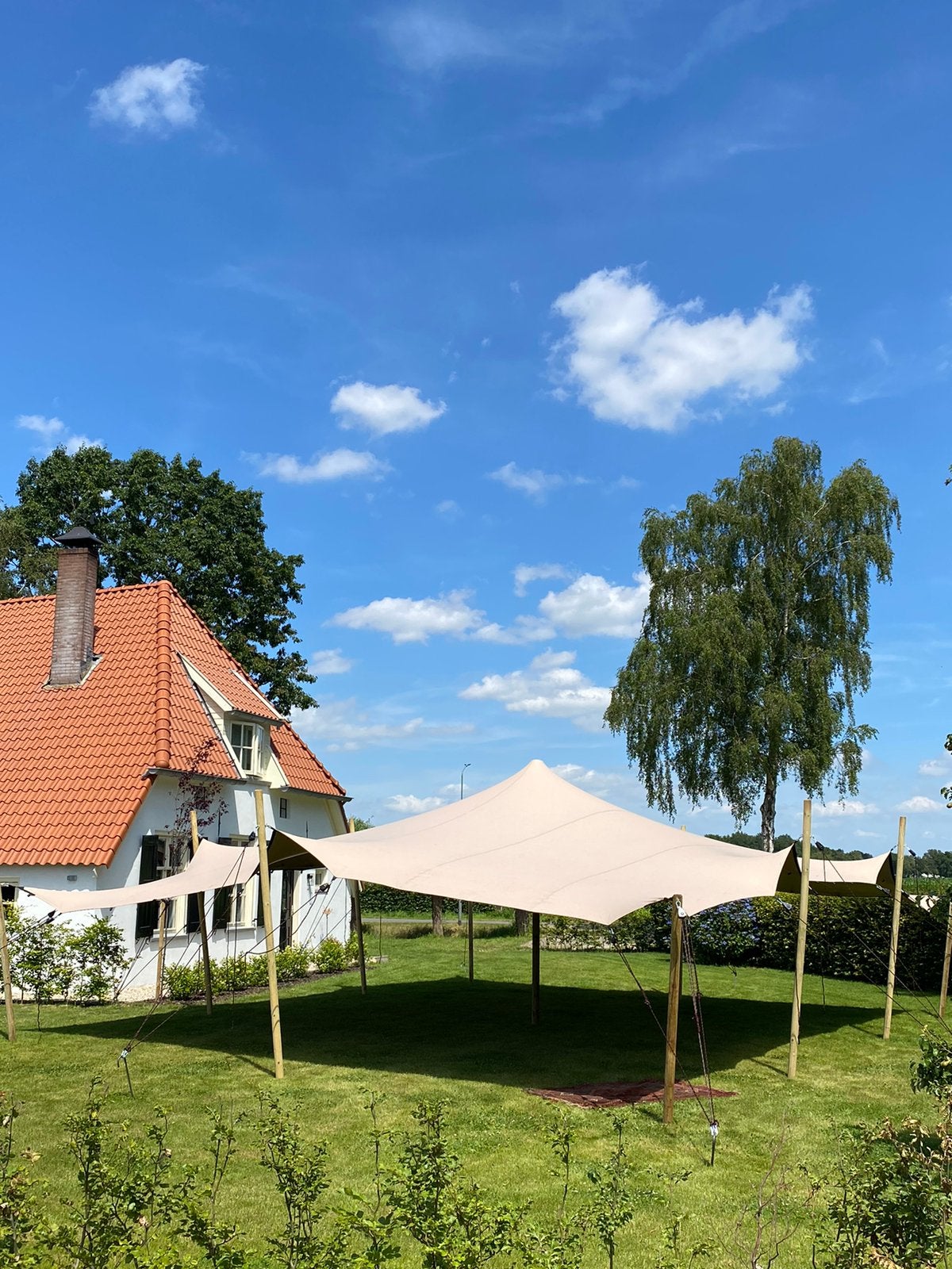 STRETCHTENT huren. Sfeervol. Tuinfeest bruiloft 8/10, Ophalen, 8 meter of meer, 6 meter of meer
