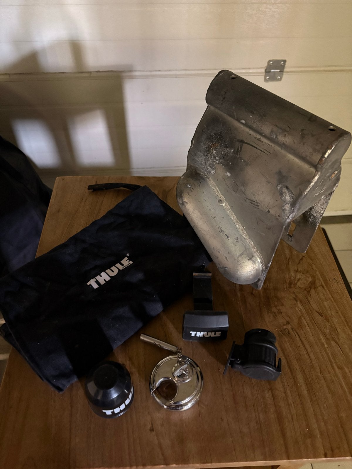 Thule Disselslot compleet met verloop adapter, Ophalen of Verzenden, Gebruikt