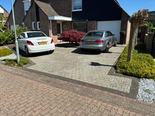 GRATIS   Klinkerbestrating circa 115 m2. afm. 15x15 cm., Tuin en Terras, Ophalen, Gebruikt, Klinkers, 10 m² of meer
