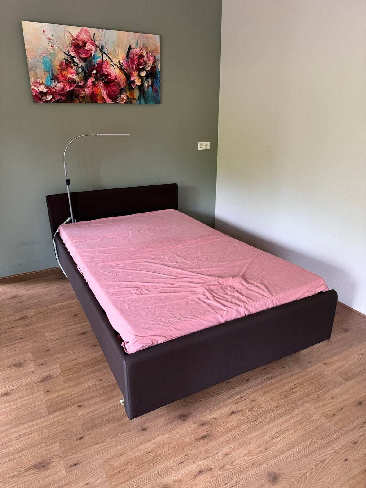 Hoog-laag bed Formidabel F50 met matras Bodycomfort Soft, Ophalen, Zwart, Twijfelaar, 120 cm