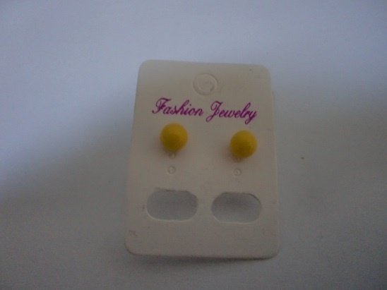 Oorknopjes bolletje geel, Sieraden, Tassen en Uiterlijk, Oorbellen, Overige materialen, Verzenden, Geel, Nieuw