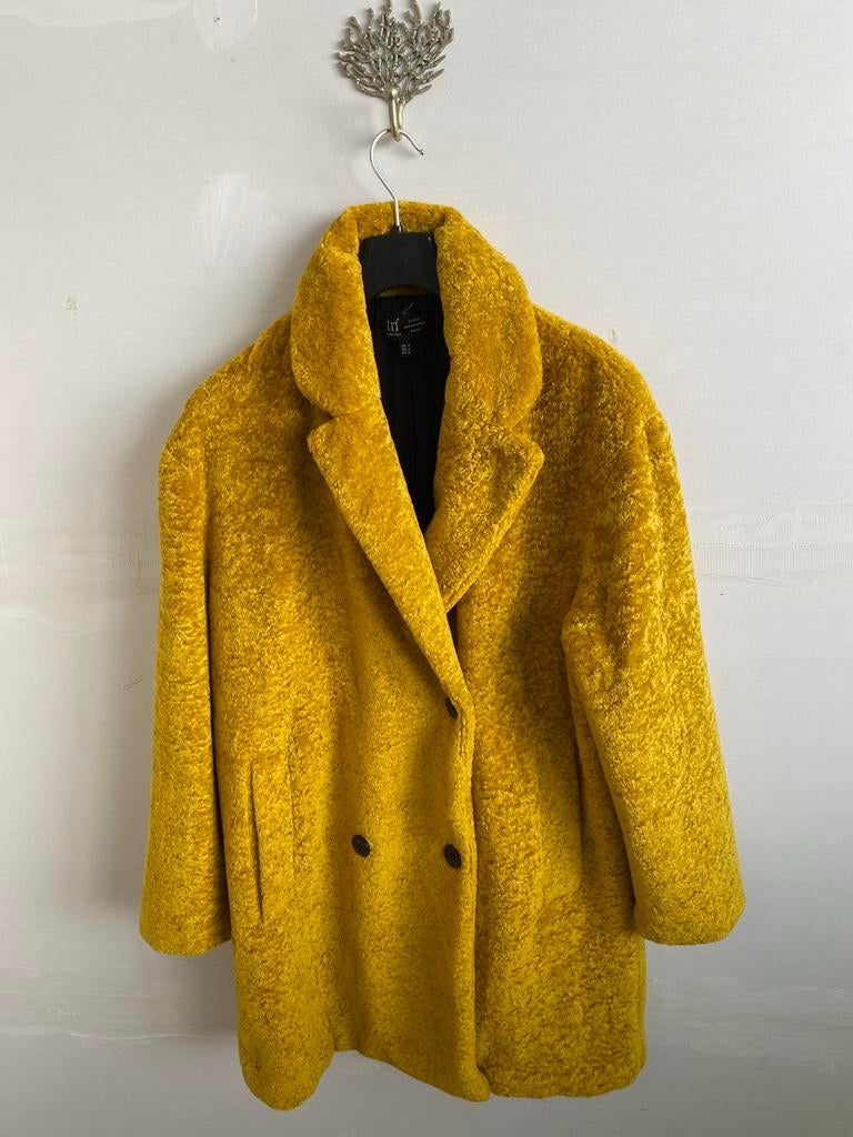 Zara jas maat M - Gele jas, Verzenden, Zo goed als nieuw, Maat 38/40 (M), Geel