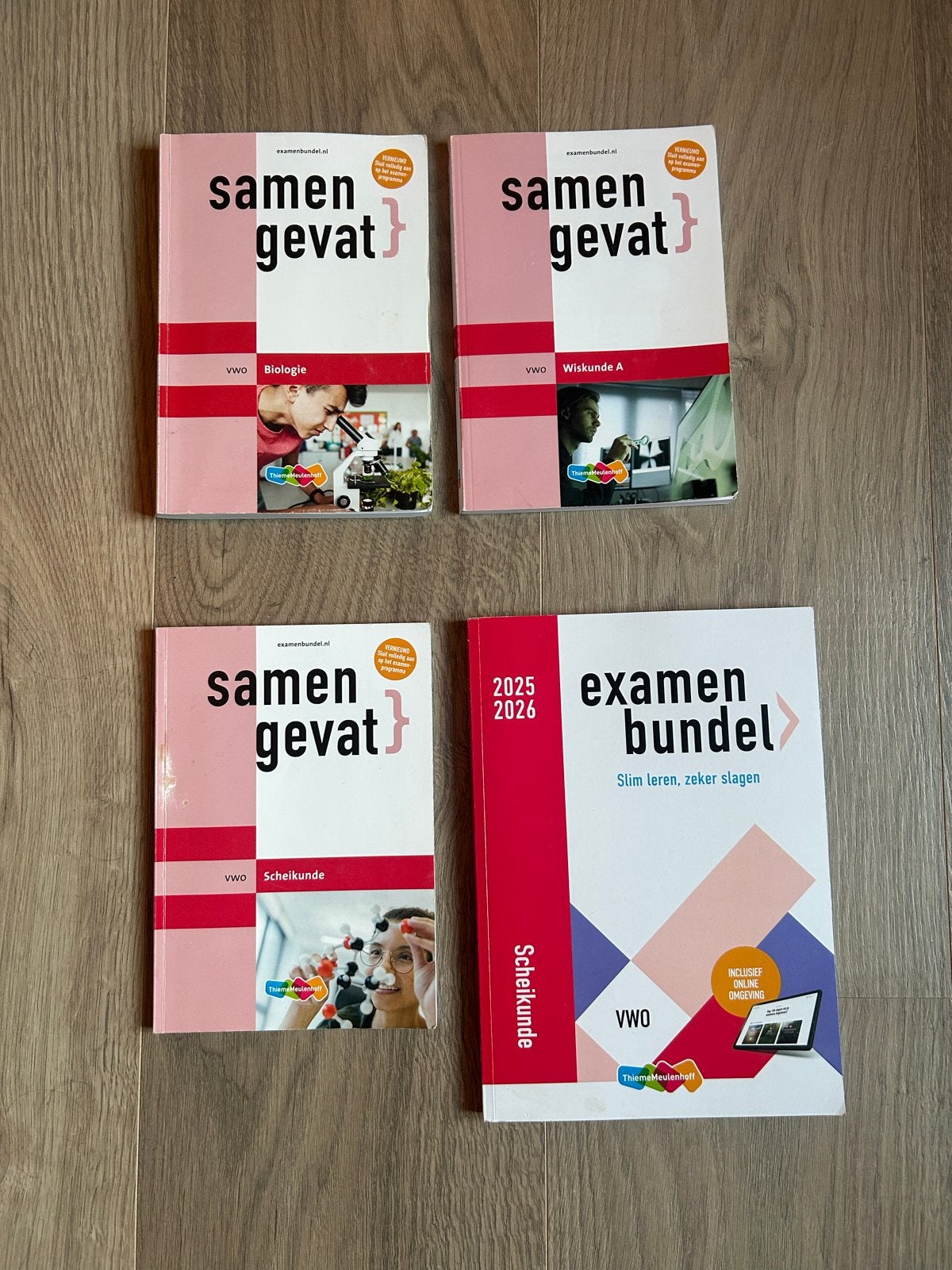 Samengevat Examenbundel VWO Bio, Wis A, Sk en Natuurkunde, Boeken, Schoolboeken, Ophalen of Verzenden, Zo goed als nieuw, VWO