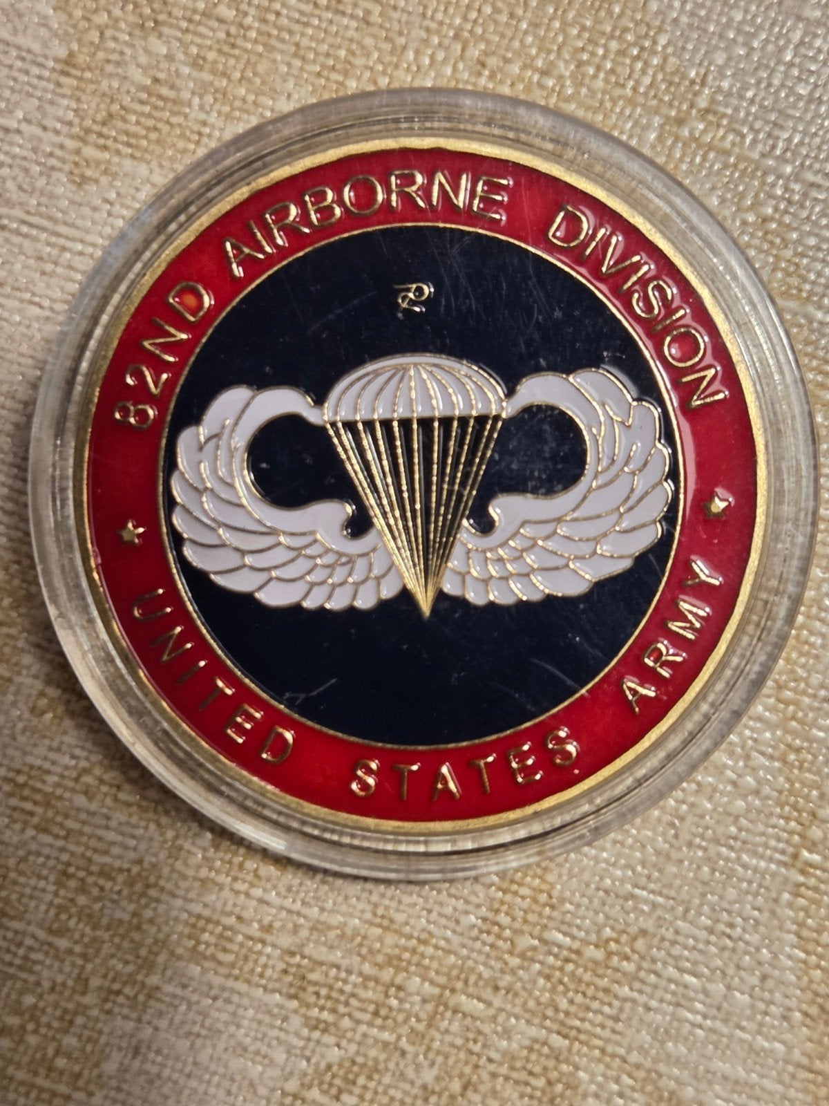 U.S. Paratrooper 82nd Airborne Division Challenge Coin, Verzamelen, Ophalen of Verzenden