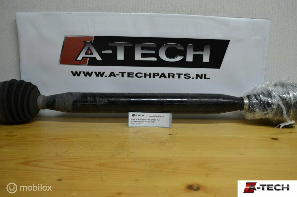 Aandrijfas rechtsvoor Audi A1 8X 1.2 TFSI 12-'18 6r0407762k, Auto-onderdelen, Audi, Gebruikt, Audi, Ophalen of Verzenden