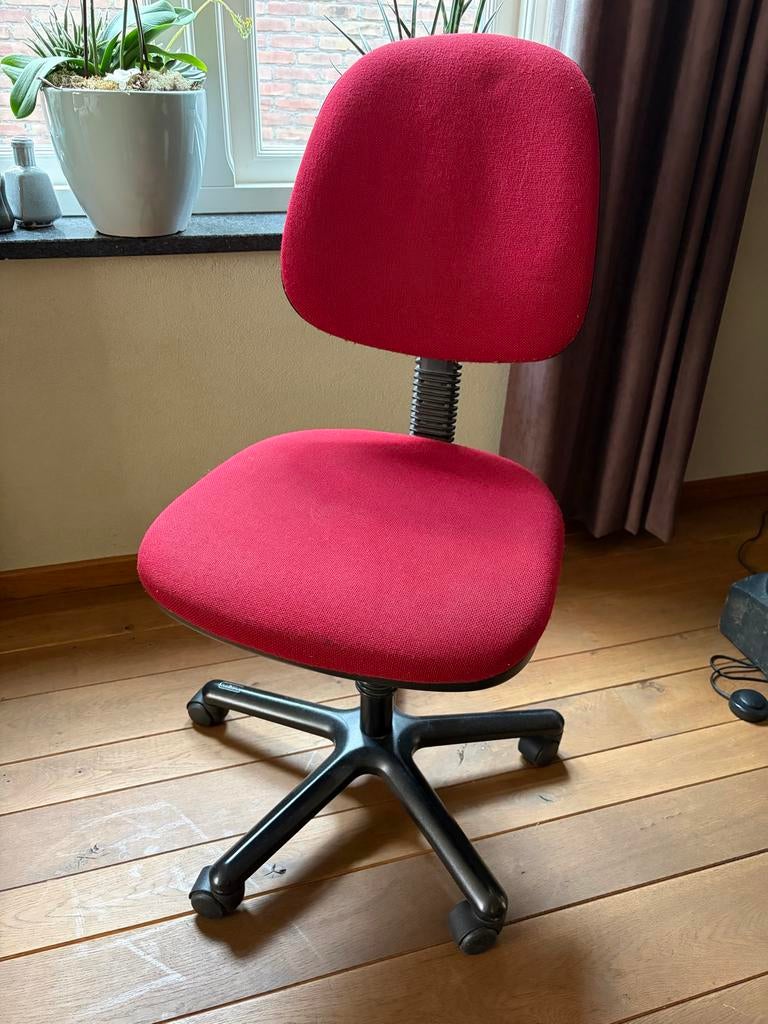 Bureaustoel Rood - Ergonomisch en Verstelbaar, Ophalen, Gebruikt, Bureaustoel, Rood