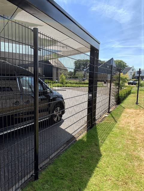 Hekwerk tuin & bedrijf | Levering & montage | Gratis offerte, Ophalen of Verzenden, Zo goed als nieuw, IJzer, Dubbelstaafmat hekwerk