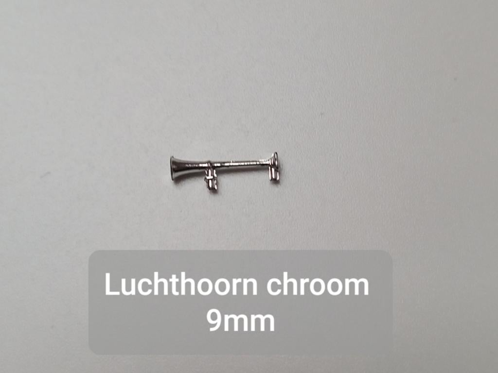 Luchthoorn chroom 9mm, Hobby en Vrije tijd, Modelauto's | 1:50, Ophalen of Verzenden, Nieuw, Bus of Vrachtwagen, Tekno
