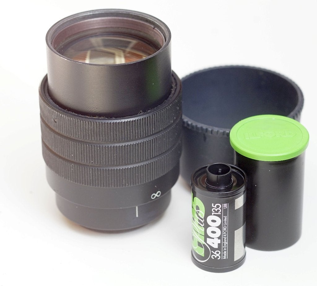 Mini-Cyclop 100mm f/2 diafragmaloze M42 (Helios 100mm f/2), Audio, Tv en Foto, Fotografie | Lenzen en Objectieven, M42, Overige typen