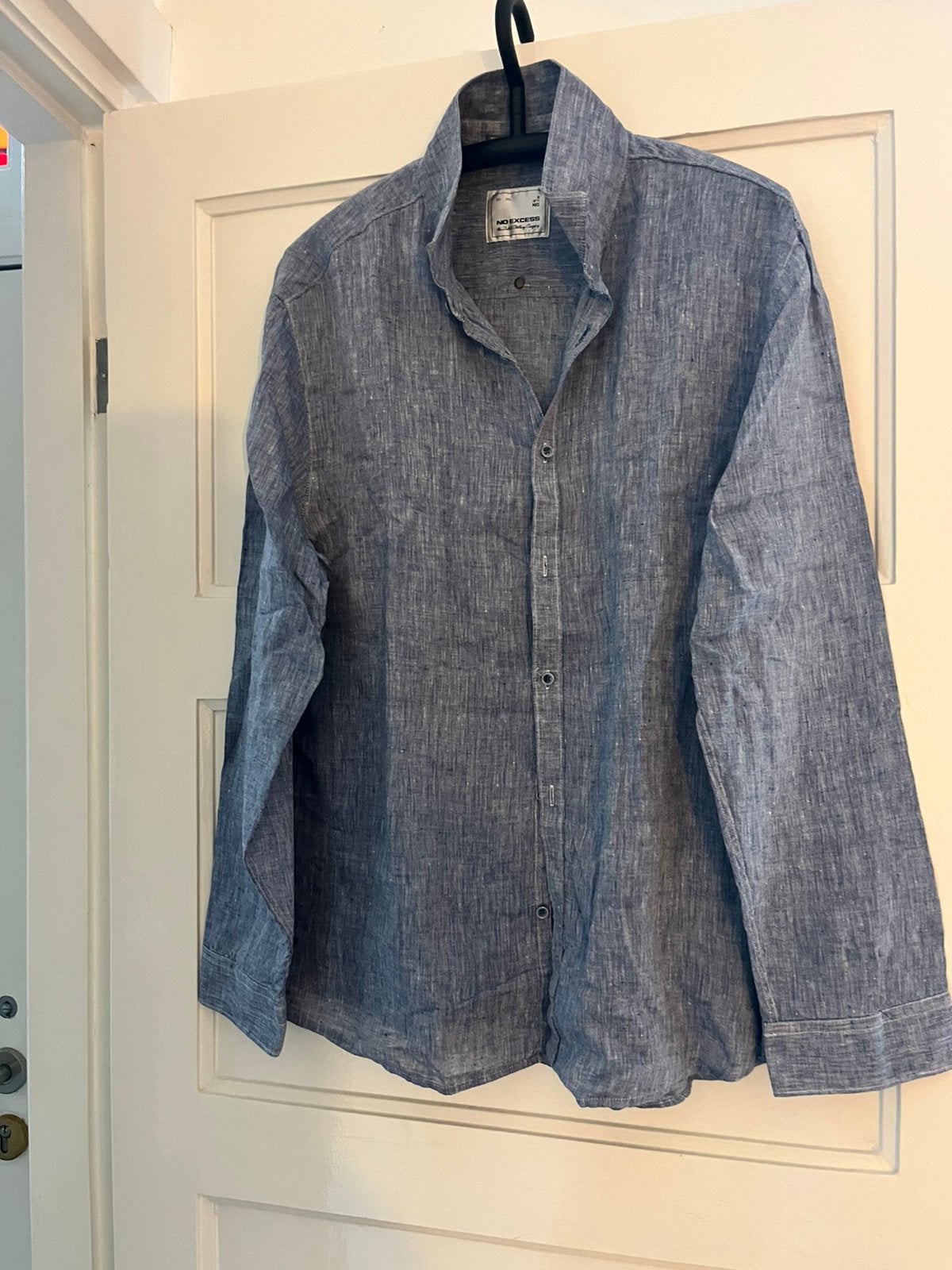 Overhemd xxl, Ophalen of Verzenden, Zo goed als nieuw, Blauw, Overige halswijdtes