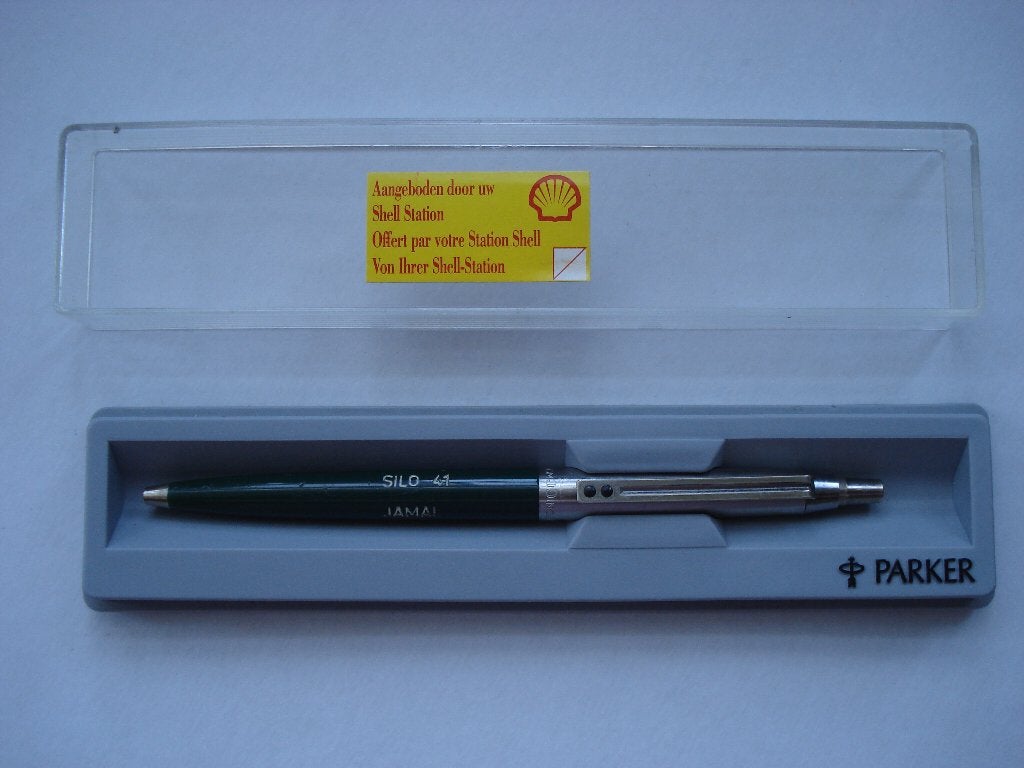 Parker balpen Shell silo 41 Jamal, Ophalen, Gebruikt, Gebruiksvoorwerp